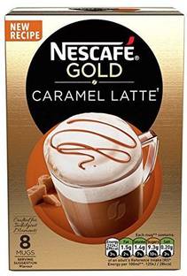 Nescafe Gold Caramel Latte, 17g X 8 (136g) Instant Coffee