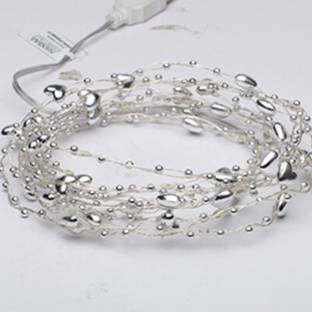 MANSAA 30 LEDs 3.05 m White Steady String Rice Lights