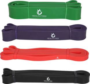 HEALTHTREK Power Pull Up Bands Set of 4 Fitness Band