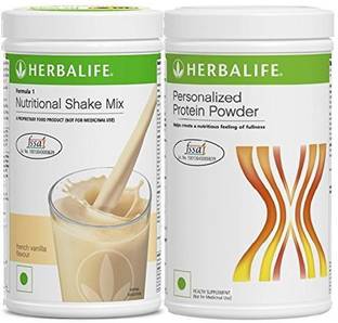 HERBALIFE 500 gm Vanilla Formula-1 Nutritional Shake with 400 gm Personalized Protein Powder Nutrition Drink