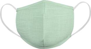 DFR Washable and reusable two layered 100% cotton fabric large face cover design masks (pack of 4 – Unisex - Lime Green color) MCSD2.limegreen Washable, Reusable Cloth Mask