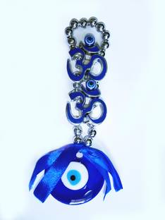RADHEY Nazar Suraksha Kavach With " OM " With Evil Eye Glass, Plastic Yantra