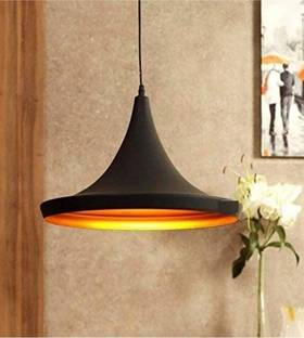 KRYSTALS Vintage Black Metal Tawa Hanging Light (small) Without bulbs Pendant Lamp Ceiling Lamp