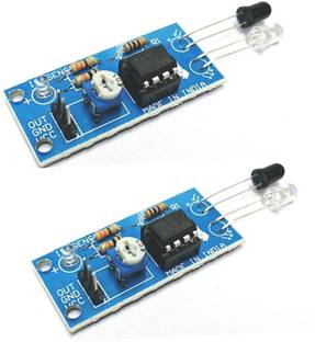 CyberSupreme IR Infrared Sensor Module Reflective Photoelectric Light for Arduino UNO 2 Pack Security Circuit and Motion Detector Electronic Hobby Kit