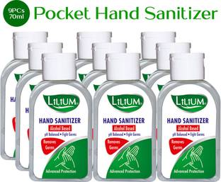 LILIUM Hand Cleanser (Sanitizer), 630ml, Pack of 9 Hand Sanitizer Bottle