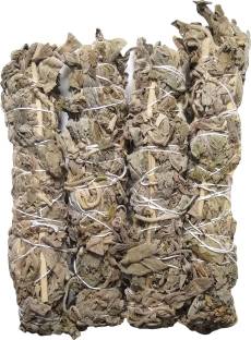 ALDOMIN Dried White Sage Smudging Stick 6" To 7" Inches (Pack Of 4 Sticks) Sage