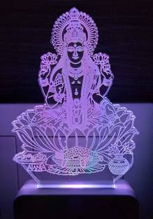 2Mech Laxmiji Decorative Night Lamp for Home & Temple Night Lamp