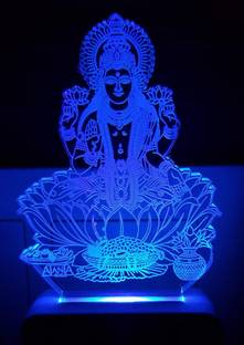 2Mech Dhan Laxmiji Night Lamp for Home,Office and Temple Night Lamp