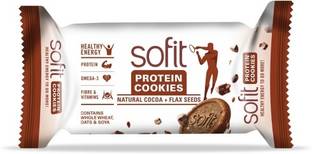 Sofit Natural Cocoa Plus Flax Seeds Protein Cookies Biscuit