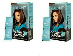 BBlunt hair color , reddish brown color