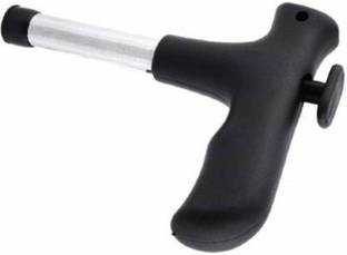 HE International Stainless Steel Coconut Opener Drill Cutter with Cleaner Stick Knife Coconut Tool Straight Peeler (Multicolor) Straight Peeler