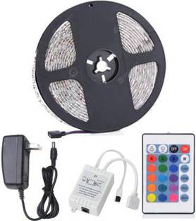 TANZILIGHT RGB LED Light Strip Gift Pack Color Changing Rope Lights with IR Remote Adaptor Recessed Ceiling Lamp