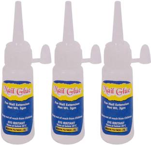 FStyler Nail Glue Super Strong Adhesive For Professional Nail Art Extension (Pack of 3)