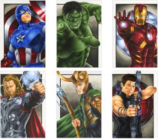 Marvel Posters – Avengers posters Set of 6 - Marvel Superheroes Posters Paper Print