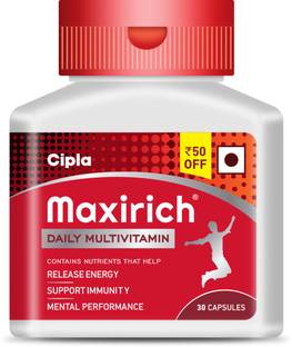 Cipla Maxirich MV & Mineral Softgels - 30 capsules