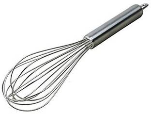 ABbuy Stainless Steel bread dough whisk whipper for pastry,cake, pizza, whisker for eggs, cream, frother for milkshake, lassi, buttermilk, soup, coffee Great alternatives to a blender, mixer or hook Stainless Steel Balloon Whisk
