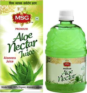 MSG Aloe Vera Juice (Made From 100% Organic Aloe Vera Leaves)