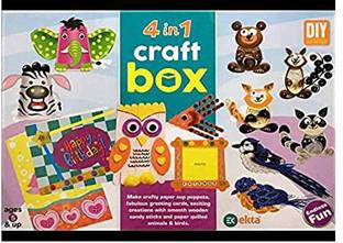 Ekta 4 IN 1 CRAFT BOX Party & Fun Board Game