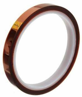 Yorkker High Temperature Resistance and High Insulation Sublimation/Polyimide Adhesive Tape for Mug Printing, Mobile Covers Heat Transfer Printing, Electrical Insulations (10 mm x 33 m) handheld Heat Tape (Manual)