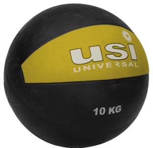 usi Medicine Ball , 10Kg Rubber Medicine Ball High Bounce Ideal for Home Gym Fitness Medicine Ball