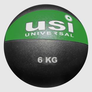 usi Medicine Ball , 6Kg Rubber Medicine Ball High Bounce Ideal for Home Gym Fitness Medicine Ball