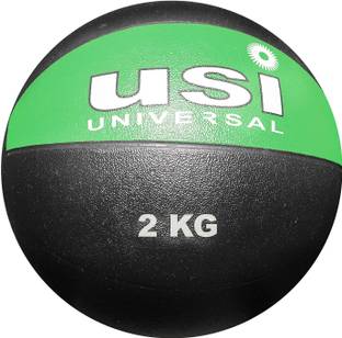 usi Medicine Ball , 2Kg Rubber Medicine Ball High Bounce Ideal for Home Gym Fitness Medicine Ball