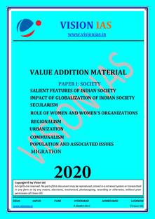 Vision Value Added Material - Society