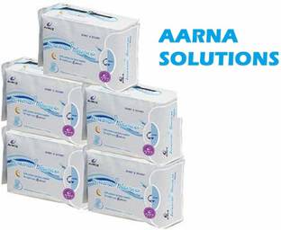 AIRIZ Active Oxygen & Negative Ion Soft-Cotton Sanitary Pads For Day & Night Use Pack Of 5 (40 Pieces) Sanitary Pad