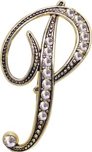 FURE P Initial Brooch
