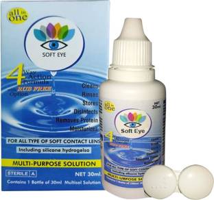 soft eye Contact Lens 30ML Cleaning Solution (30 ml) 1