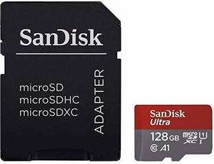 SanDisk ultra mc 128 EVAFLOR 128 GB MicroSDXC Class 10 100 MB/s  Memory Card Compatible with Gaming Console, Computer, Camera, Mobile, Tablet