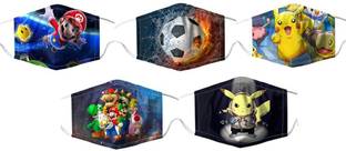 Bidas stylish funky Reusable washable virus & Anti pollution protection half face mask Reusable, Washable Cloth Mask With Melt Blown Fabric Layer