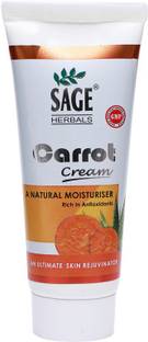 Sage Herbals Carrot Cream Good moisturizer Especially For Dry And Scaly Skin-50 gm