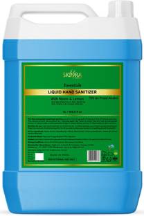 Skiura Liquid  kills 99.99% germs and infection without water with triple action formula sanitizes hands, pH balanced, nourishes skin Can Hand Sanitizer Can