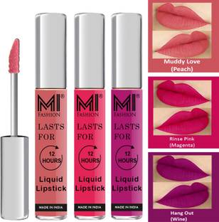 MI FASHION Vocal Matte Liquid Lipstick Combo Set Made in India Long Lasting Cruelty Free Code no 1629