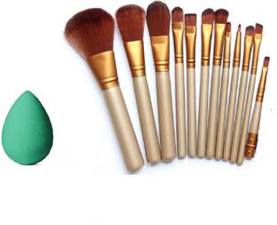 Miss Hot Makeup Brushs kit with Sponge Puff (Set of 2)