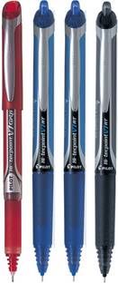 PILOT V7 Grip/V7 RT (Blue/Black/Red/ - Set of 4) Roller Ball Pen
