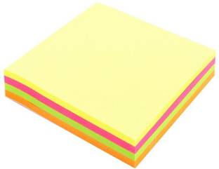 R H lifestyle 5 x 5 Inch 50 sheets each / 4 color paper Memo Note Pad for Office School Supplies Multicolored unruled 5 x 5 inch 80 gsm Origami Paper