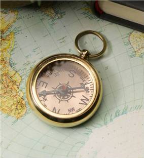 Flipkart Perfect Homes Brass Pocket Compass Decorative Showpiece  -  1.25 cm