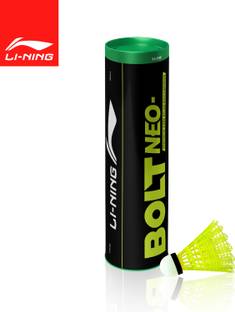 LI-NING Bolt Neo (6 in 1) Nylon Shuttle  - Yellow