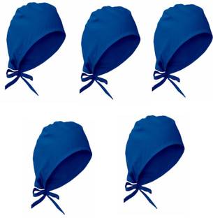 Agarwals Doctors OT Cap Tie Type Sky Blue (Pack Of 5) Surgical Head Cap
