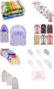 Fareto Just Born Daily Essential Clothing Combo Set All In One(0-6Months)(Total Items: 32)