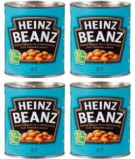 HEINZ Beanz Baked Beans in Tomato Sauce - 415g (pack of 4) Beans