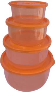 Gluman Plastic Fridge Container  - 1800 ml, 1100 ml, 680 ml, 360 ml