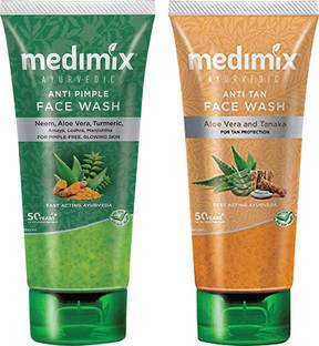 MEDIMIX ANTI PIMPLE ALOE VERA AND ANTI TAN Face Wash