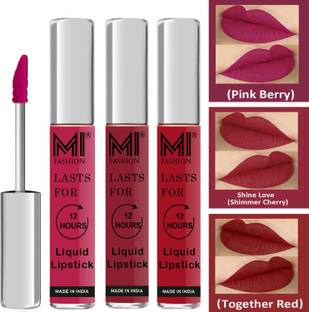 MI FASHION Water Proof Long Lasting Matte Liquid Lipstick Combo Set Code no 1720