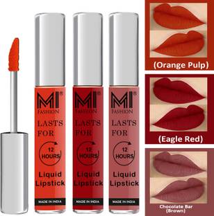 MI FASHION Water Proof Long Lasting Matte Liquid Lipstick Combo Set Code no 1696