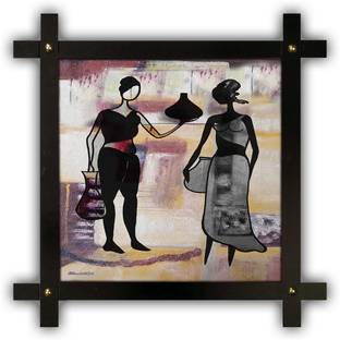 Poster N Frames Cross Wooden Frame Hand-Crafted with photo of Modern Arts 297-crossframe Digital Reprint 16.5 inch x 16.5 inch Painting