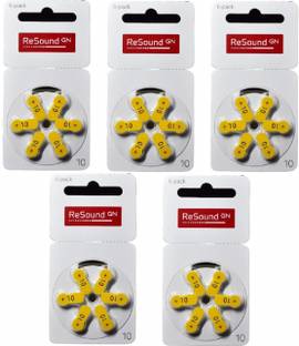 Resound GN Size 10 Hearing Aid Battery(5 Packets = 30 batteries) hearingaidbatteries-10no-30 Stethoscope Case