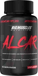 BIGMUSCLES NUTRITION ALCAR (ACETYL L-CARNITINE 1000mg Per Serving) | 60 Servings | Natural Fat Burner